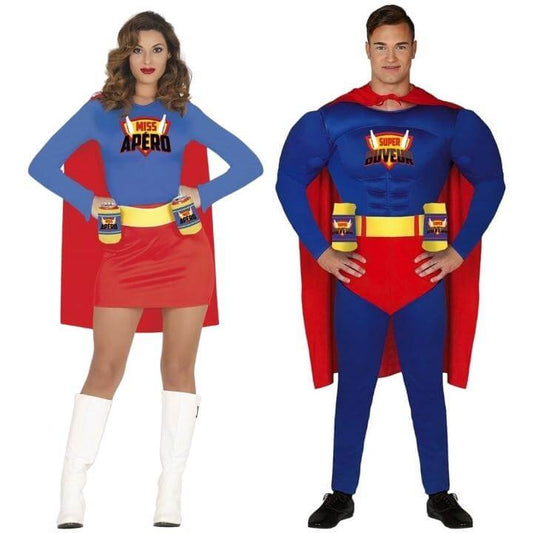 Beer Superhero Couples Costumes