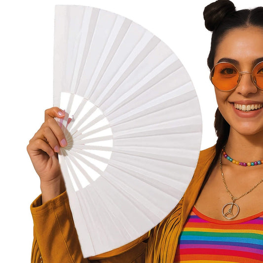 Large White Hand fan