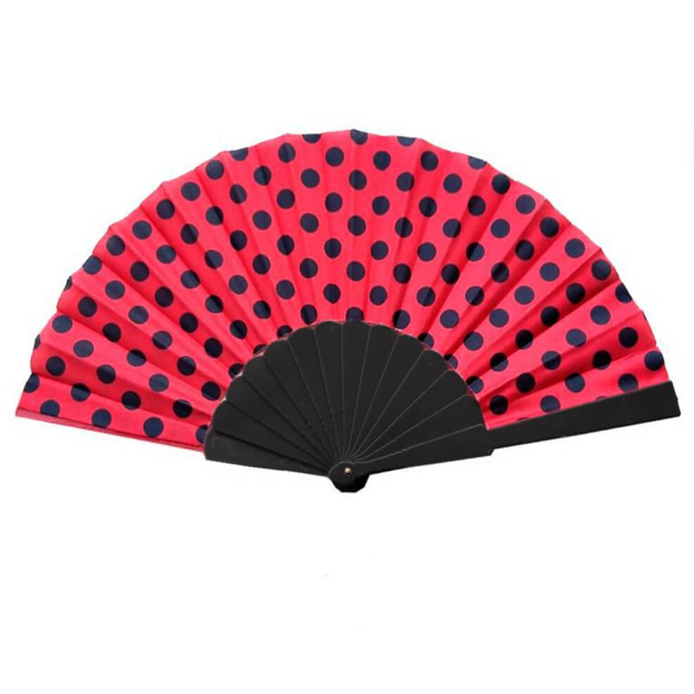 Red and Black Flamenco Hand fan