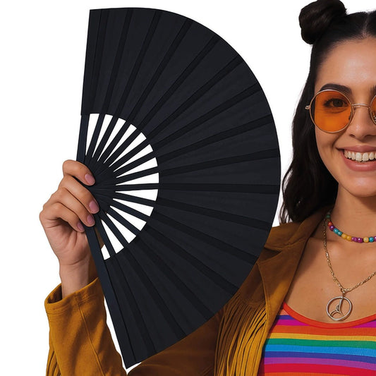 Large Black Hand fan