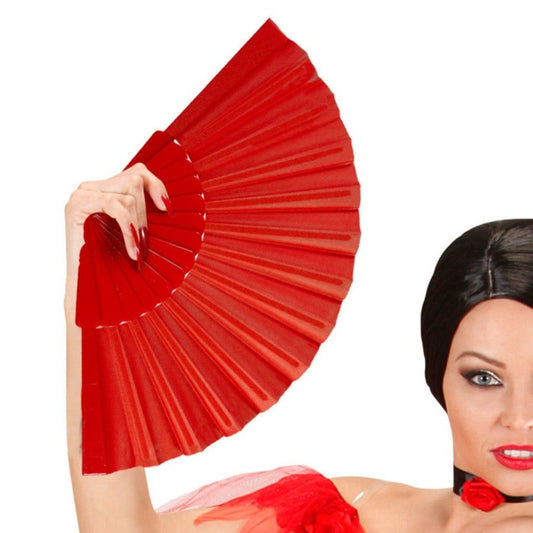 Red Fabric Hand Fan