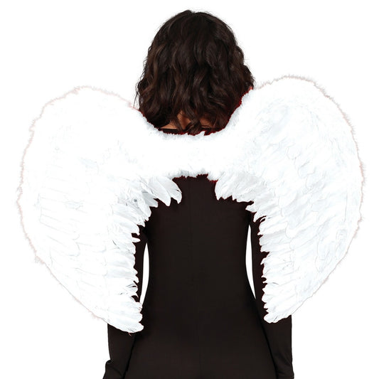 Large White Heart Wings