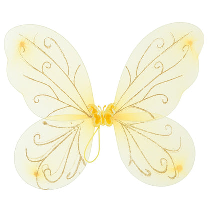 Kids Yellow Illusion Wings