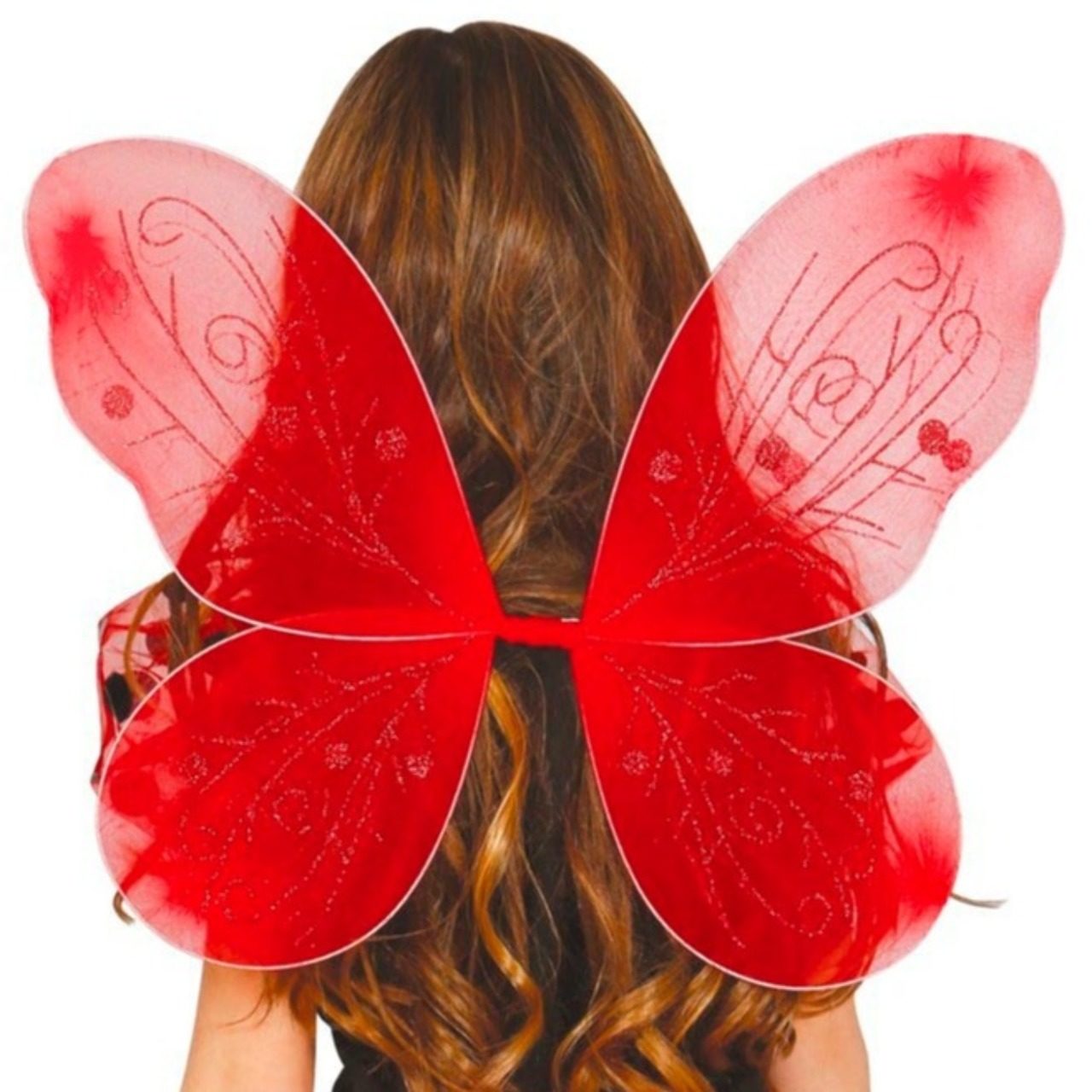 Kids Red Illusion Wings