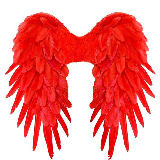 Deluxe Red Feather Wings