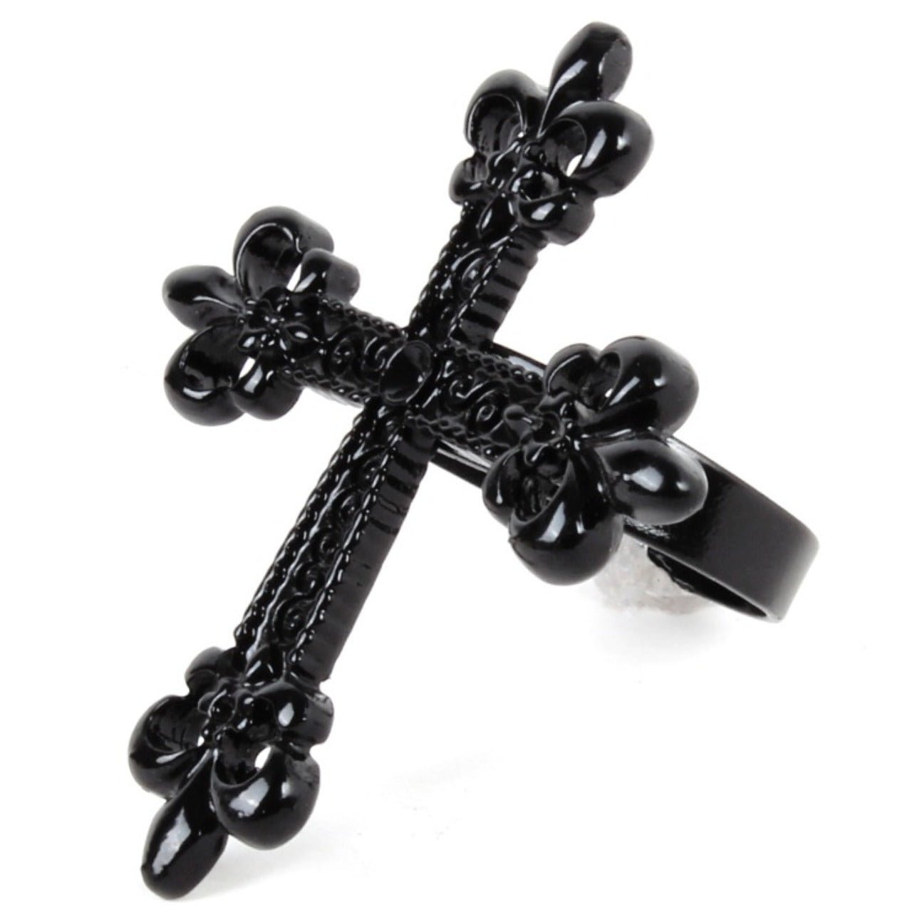 Black Cross Ring