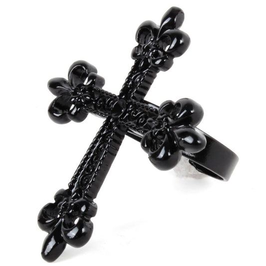 Black Cross Ring