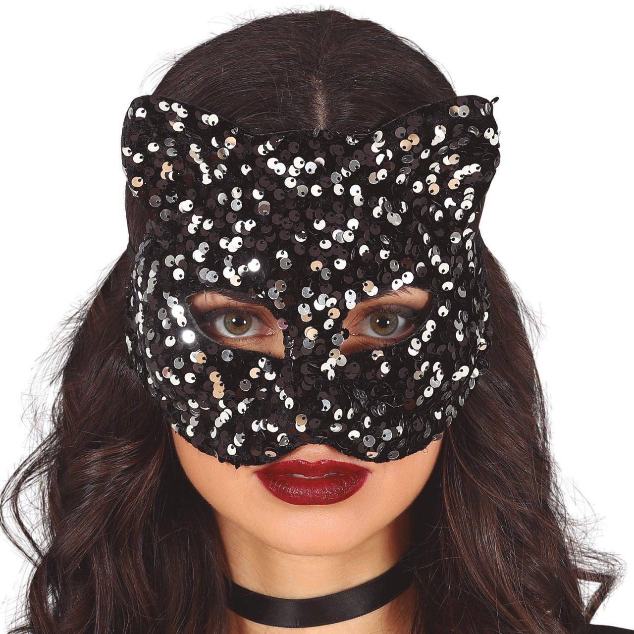 Sequin Cat Mask