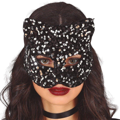 Sequin Cat Mask