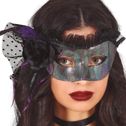 Silver Mask with Veil