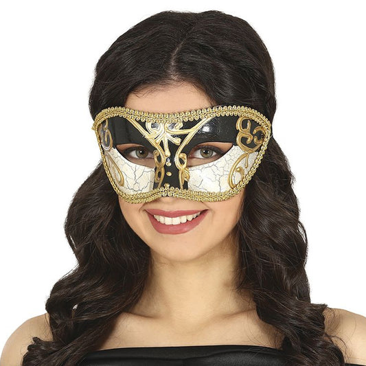 Black and White Venetian Mask