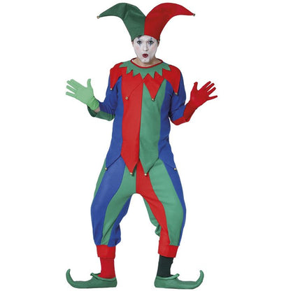 Adult Tricolour Jester Costume
