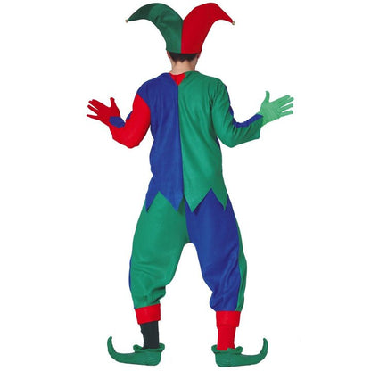 Adult Tricolour Jester Costume