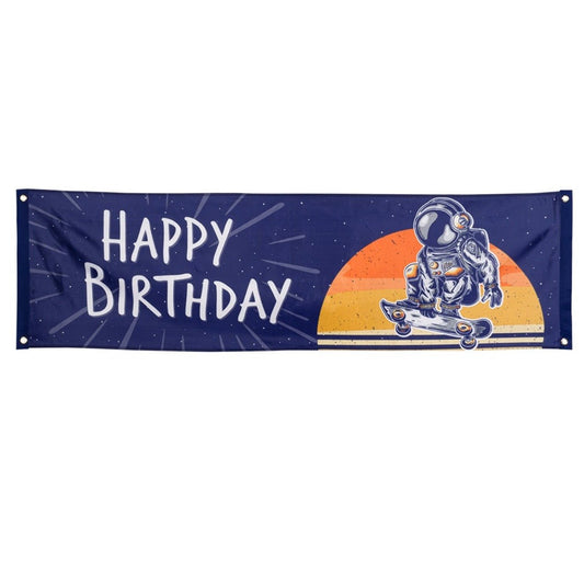 Astronaut Birthday Banner
