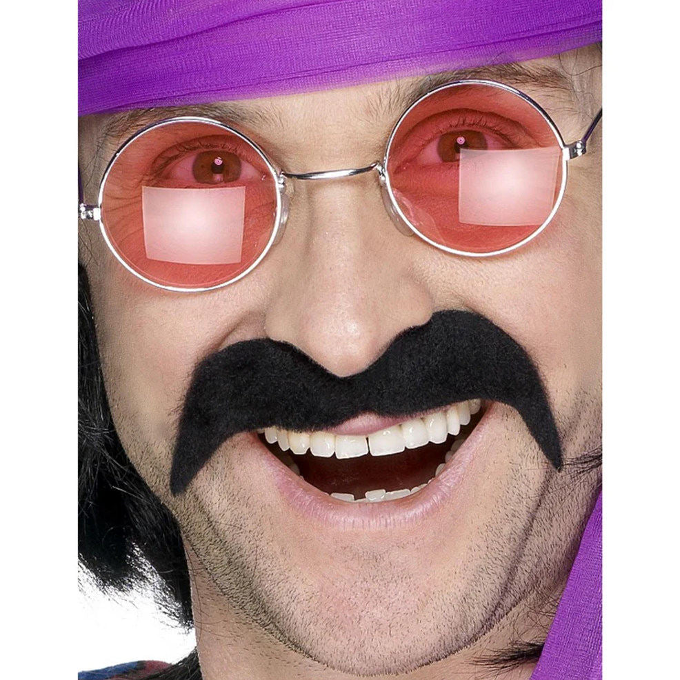 Black Hippie Moustache