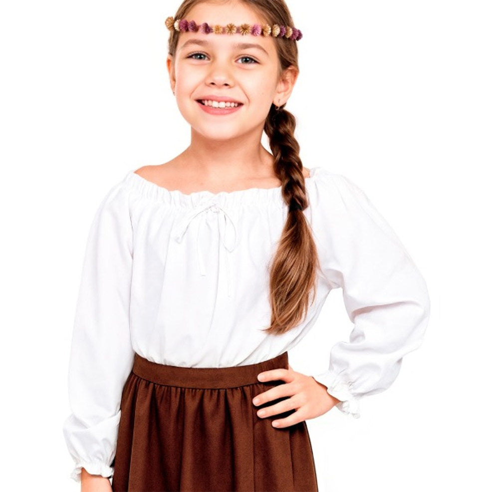 Girls Classic Medieval Blouse