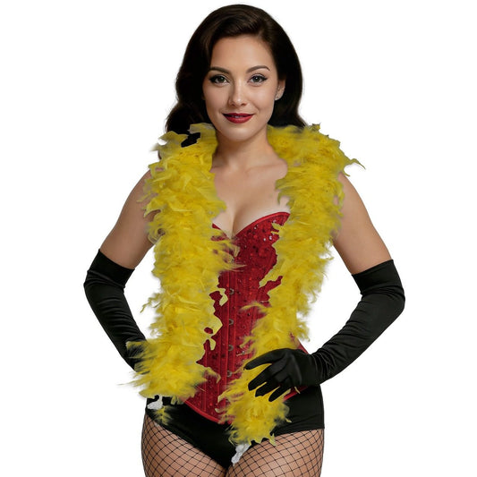 Yellow Feather Boa 80g