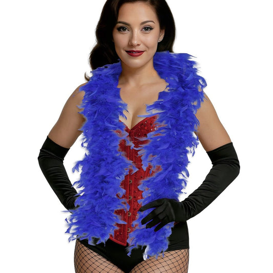Blue Feather Boa 80g