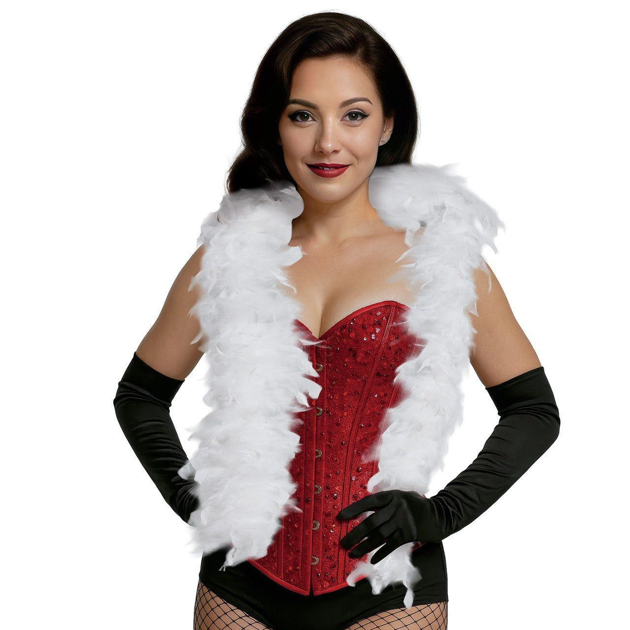 White Feather Boa 80g