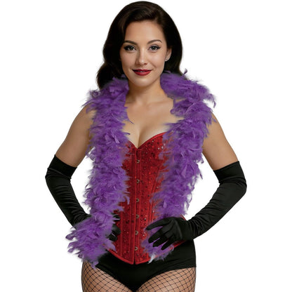 Lilac Feather Boa 80g