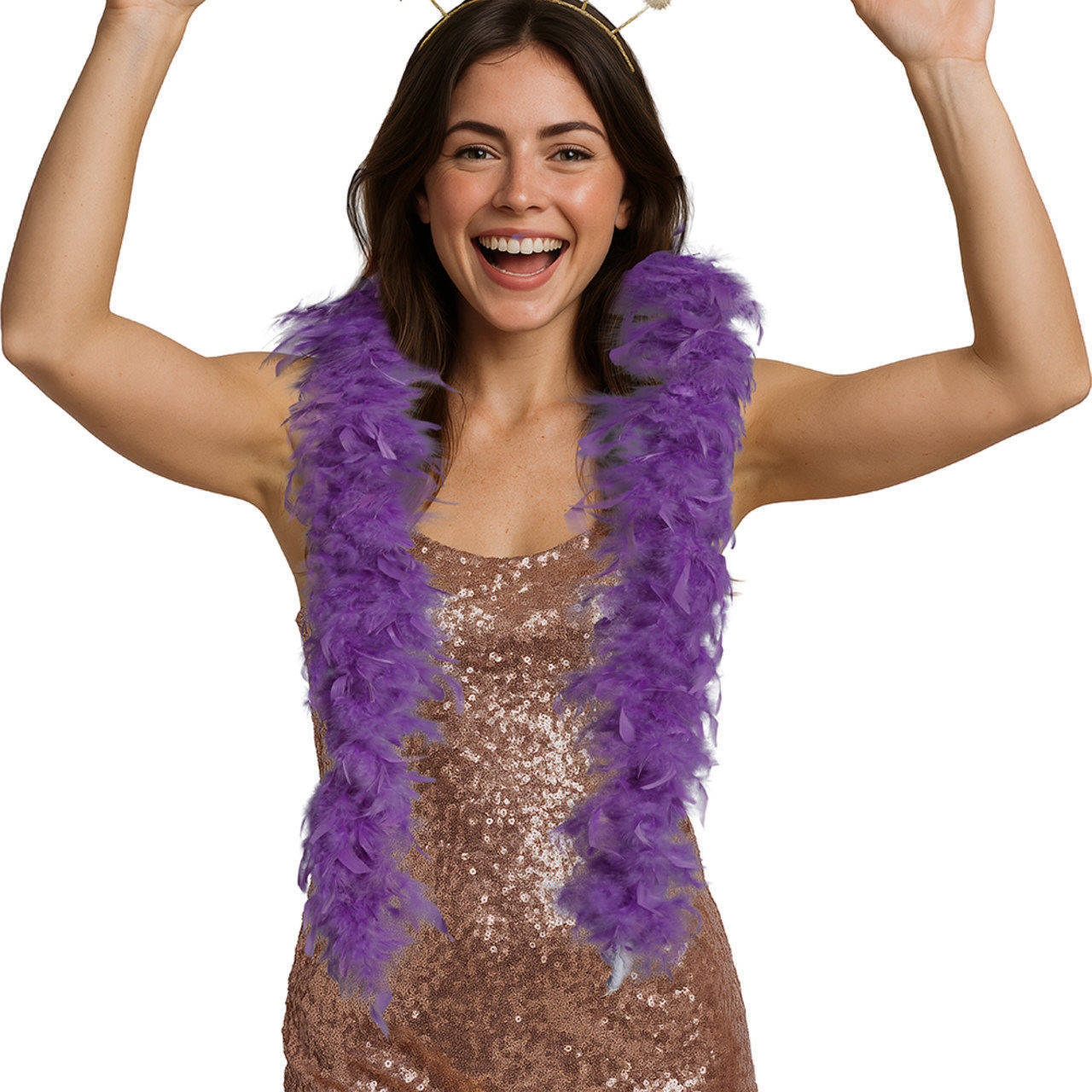 Lilac Feather Boa 80g