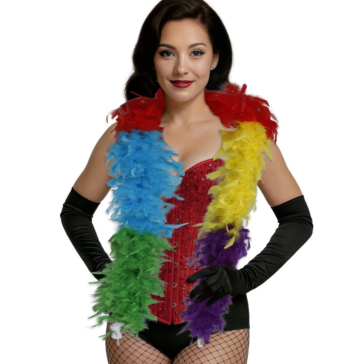 Multicolour Feather Boa 80g