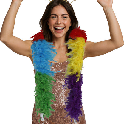 Multicolour Feather Boa 80g