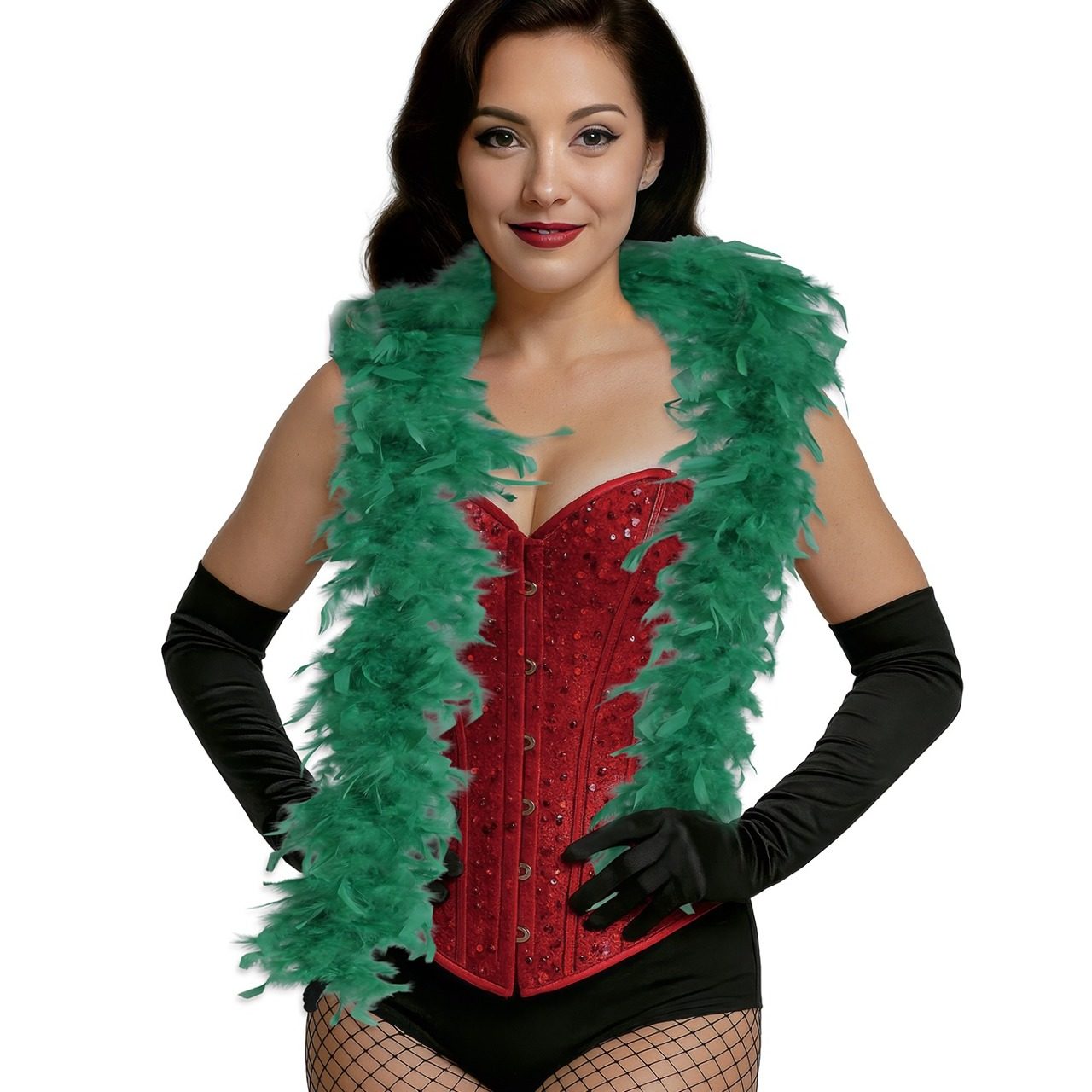 Green Feather Boa 80g