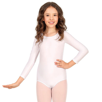 White Long Sleeve Baby Bodysuit