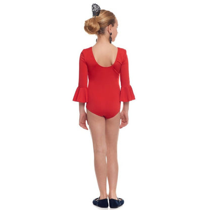 Girls Red Flamenco Bodysuit