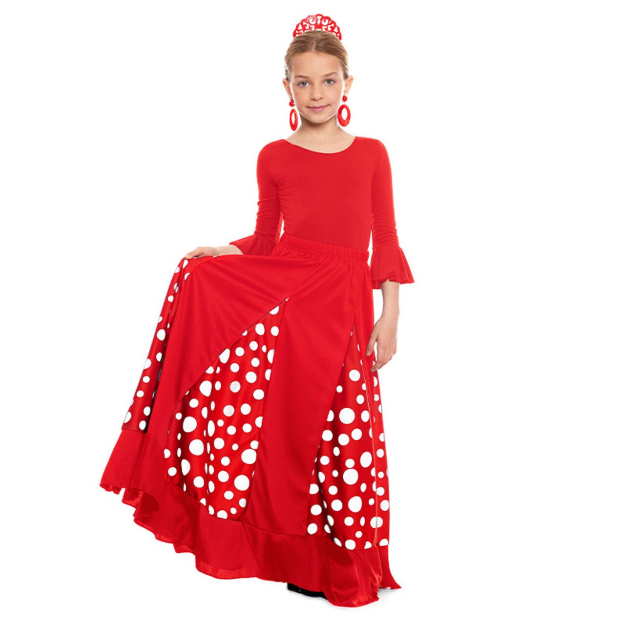 Girls Red Flamenco Bodysuit