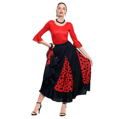 Womens Red Flamenco Bodysuit