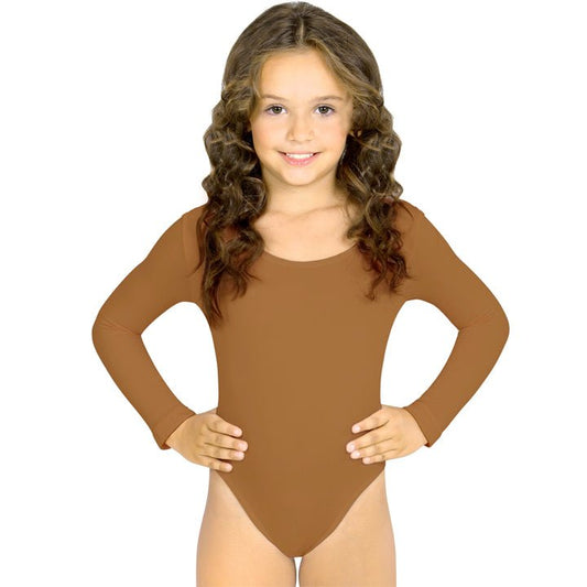 Girls Brown Bodysuit