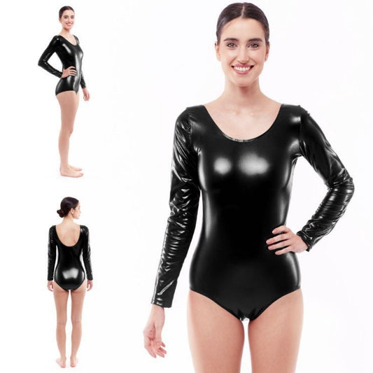 Metallic Black Bodysuit