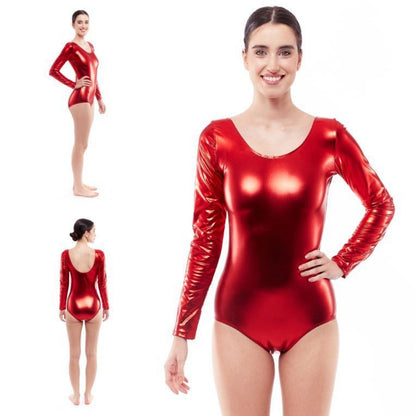 Metallic Red Bodysuit