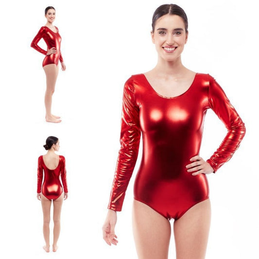 Metallic Red Bodysuit