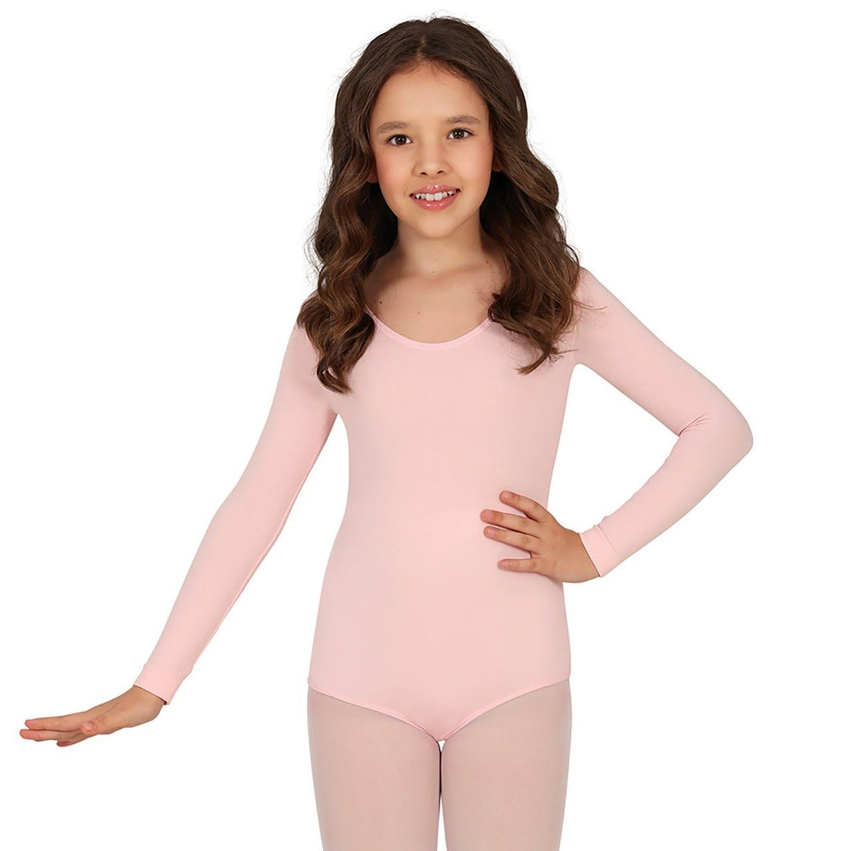 Pink Long Sleeve Baby Bodysuit