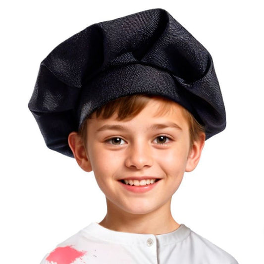 Black Painter Beret for Kids