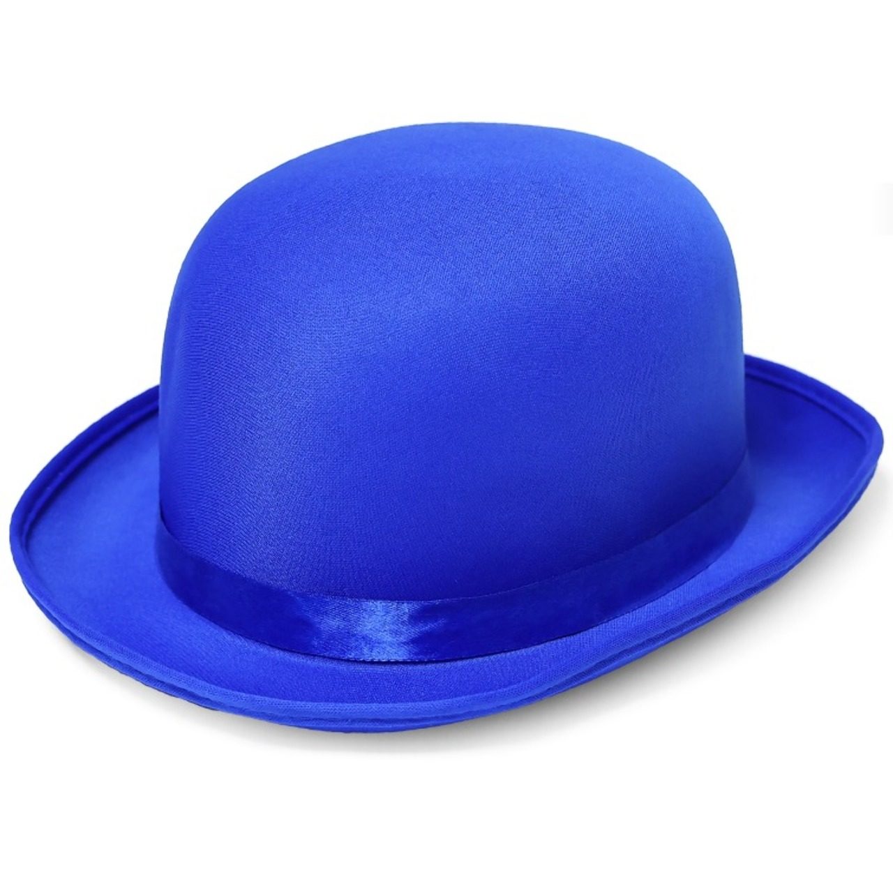 Blue Bowler Hat