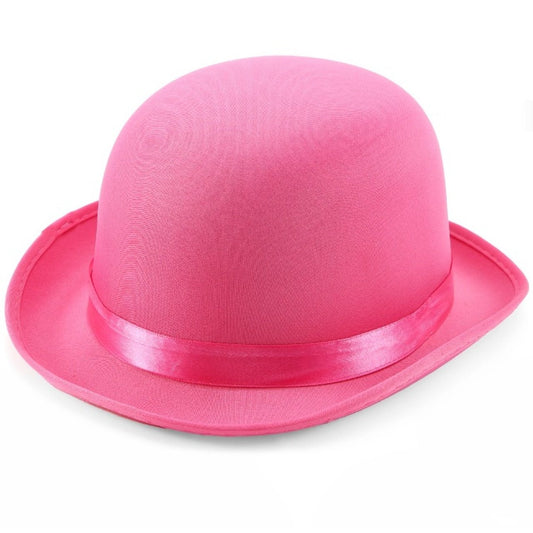 Pink Bowler Hat