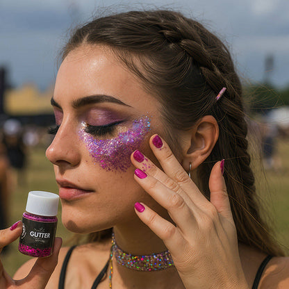 Purple Glitter Gel Pot