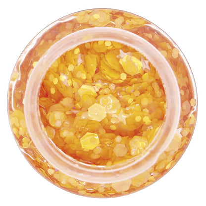 Orange Glitter Gel Jar