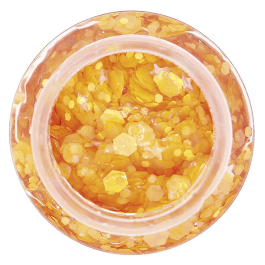 Orange Glitter Gel Jar