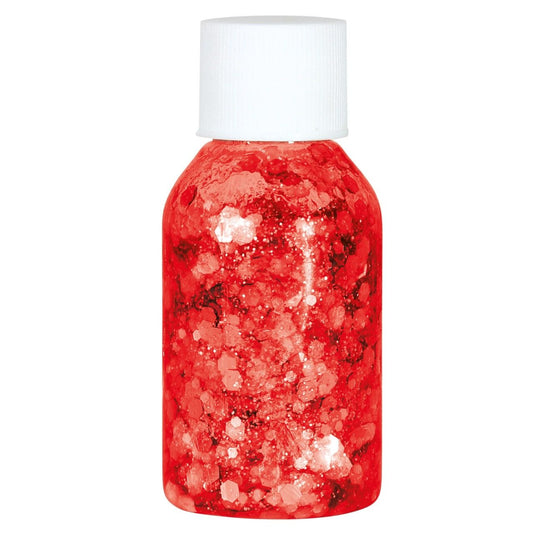 Red Glitter Gel Pot