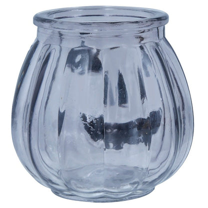 Glass Pumpkin Candle Holder