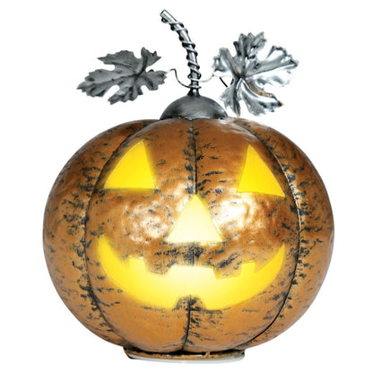 Light-Up Metallic Pumpkin