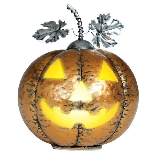 Light-Up Metallic Pumpkin
