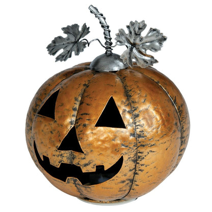 Light-Up Metallic Pumpkin