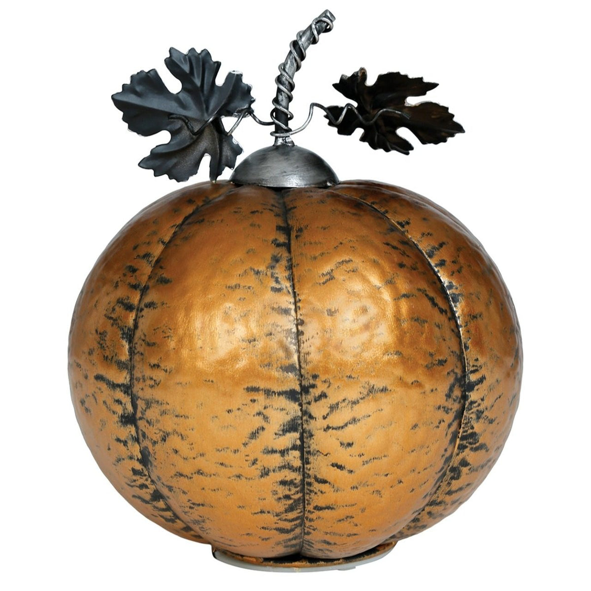 Light-Up Metallic Pumpkin