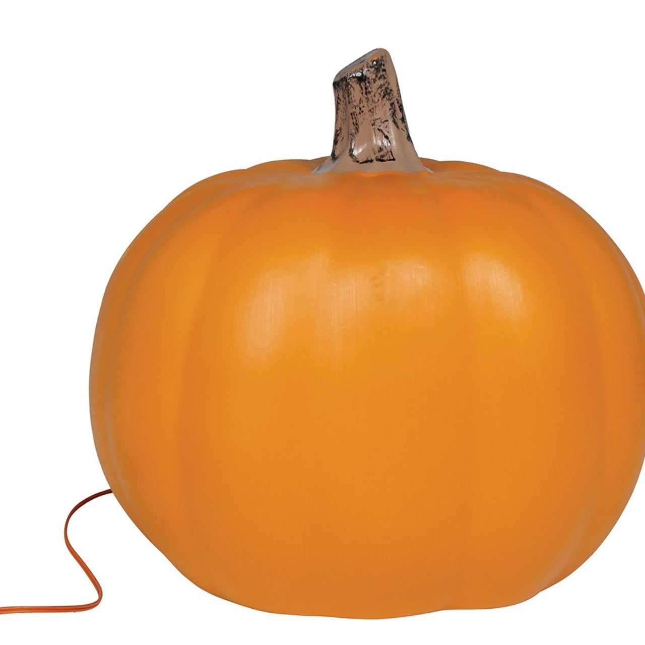 Creepy Orange Light-Up Pumpkin